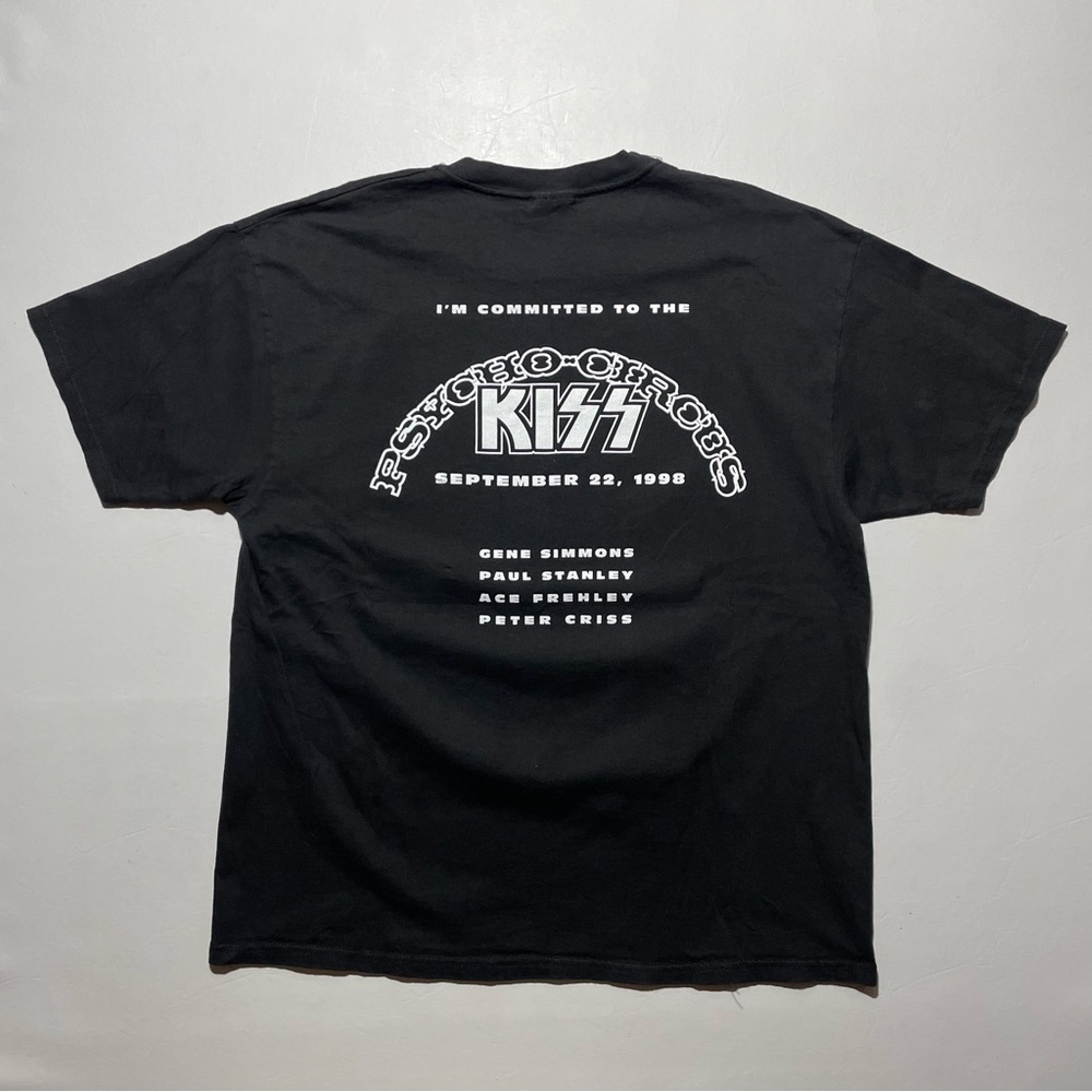 Kiss 1998 Hanes Black Graphic Tee XLarge band tshirt - Picture 4 of 6